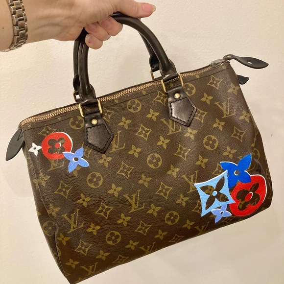 Authentic Louis Vuitton Speedy 30. Customized - Picture 2 of 8